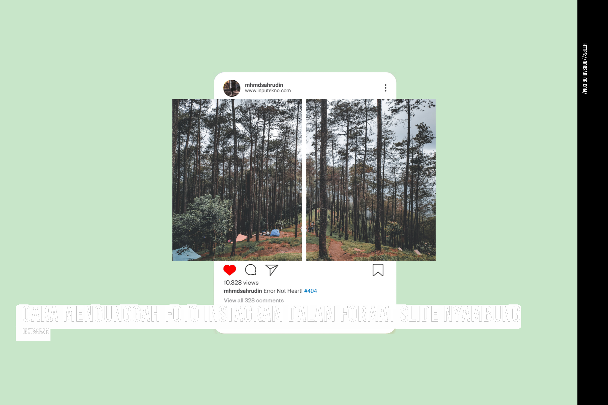 Cara Mengunggah Foto Instagram dalam Format Slide Nyambung